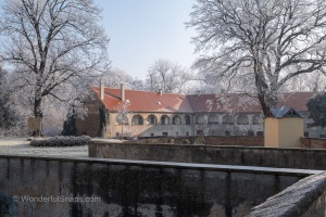 Tovacov Castle and Frozen Trees in the Backyard