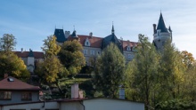 Chateau Zleby, short visit of the castle and its park
