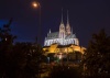 Night picture of Cathedral of St. Peter and Paul, Brno